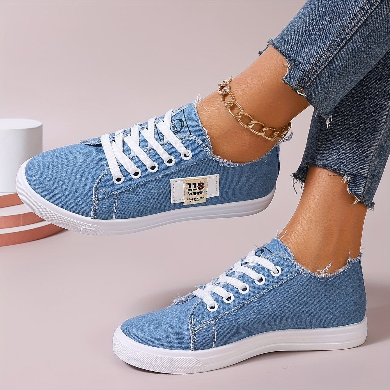 Ava | Lightweight Denim Sneakers