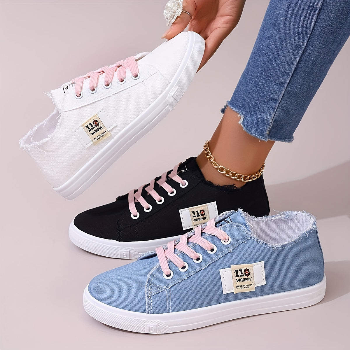 Ava | Lightweight Denim Sneakers